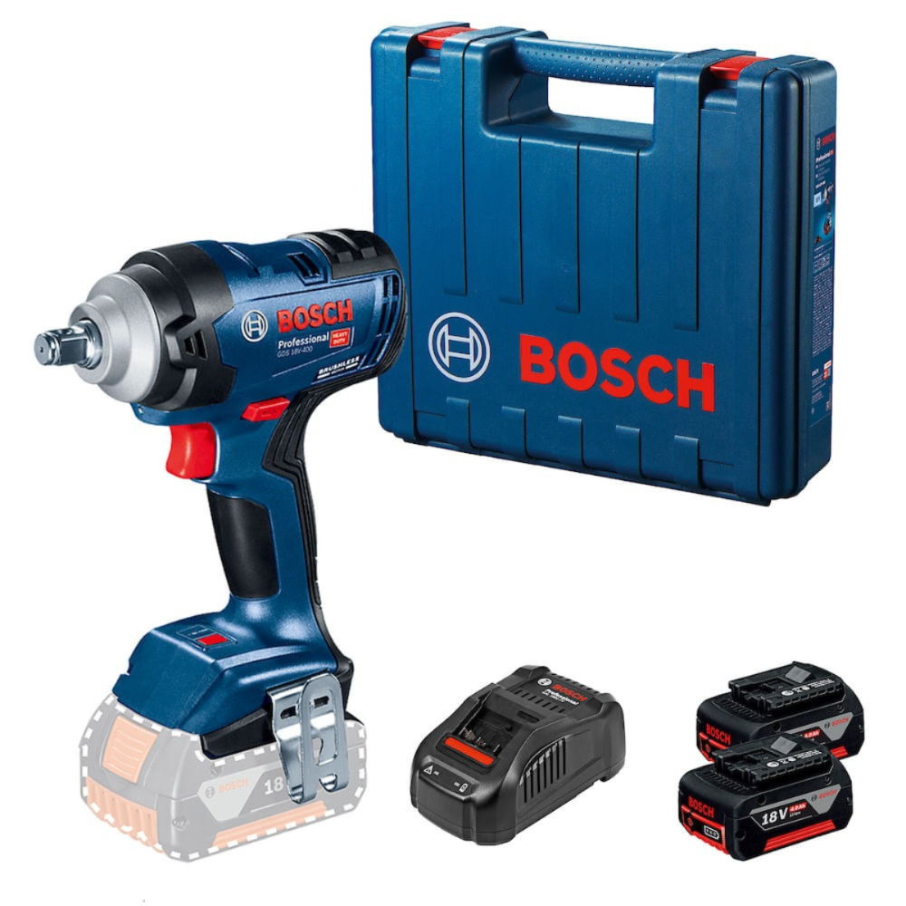 Bosch GDS 18V-400 - Complete Portable Drill/Driver Kit